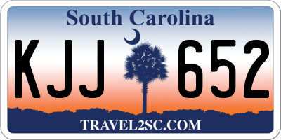 SC license plate KJJ652