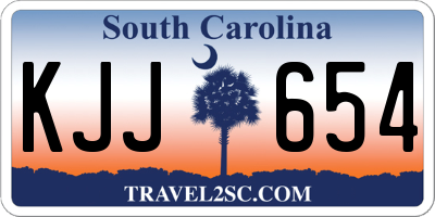 SC license plate KJJ654