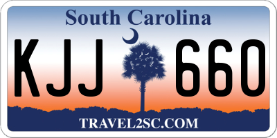 SC license plate KJJ660
