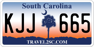 SC license plate KJJ665