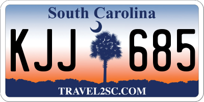 SC license plate KJJ685