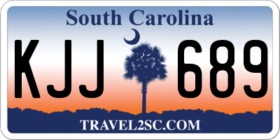 SC license plate KJJ689