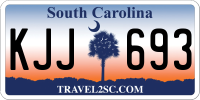 SC license plate KJJ693