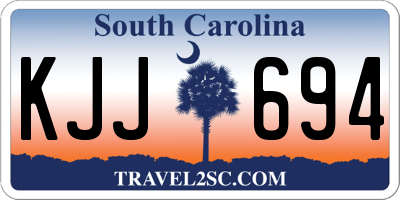 SC license plate KJJ694