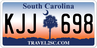 SC license plate KJJ698