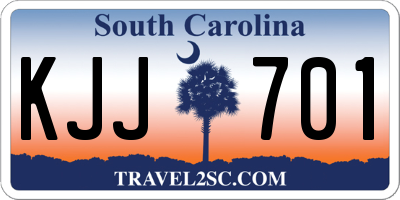 SC license plate KJJ701