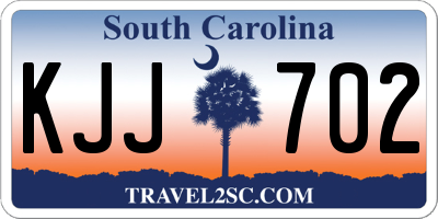 SC license plate KJJ702