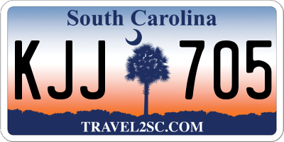 SC license plate KJJ705