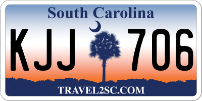 SC license plate KJJ706