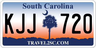 SC license plate KJJ720