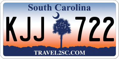 SC license plate KJJ722