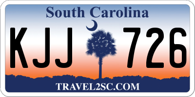 SC license plate KJJ726