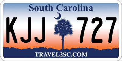 SC license plate KJJ727