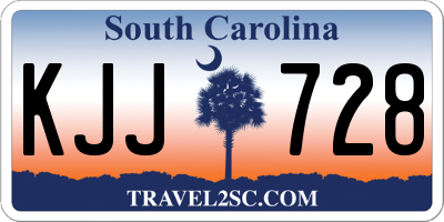 SC license plate KJJ728
