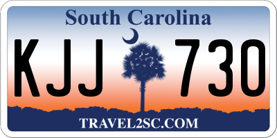SC license plate KJJ730