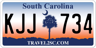 SC license plate KJJ734