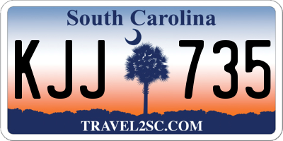 SC license plate KJJ735