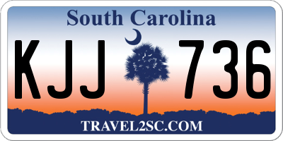 SC license plate KJJ736