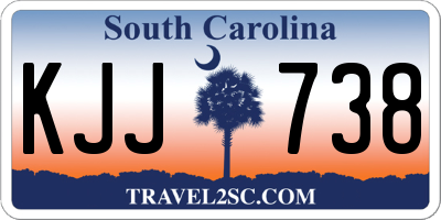 SC license plate KJJ738