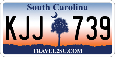 SC license plate KJJ739
