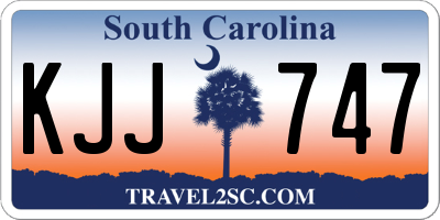 SC license plate KJJ747