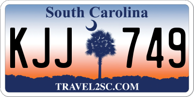 SC license plate KJJ749