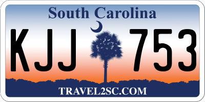 SC license plate KJJ753
