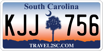SC license plate KJJ756