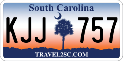 SC license plate KJJ757