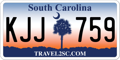 SC license plate KJJ759