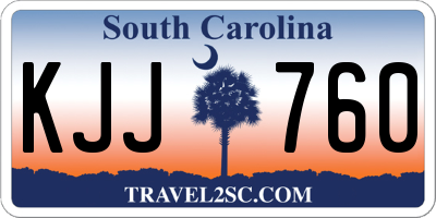 SC license plate KJJ760