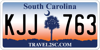 SC license plate KJJ763