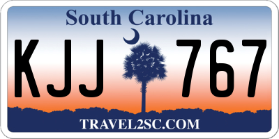 SC license plate KJJ767