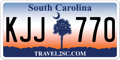 SC license plate KJJ770