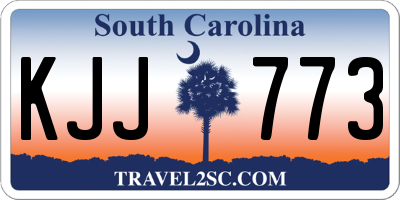 SC license plate KJJ773