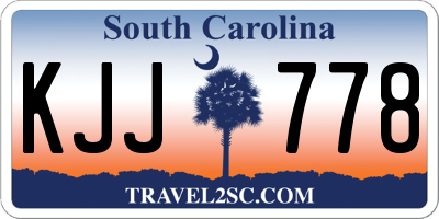 SC license plate KJJ778
