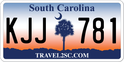 SC license plate KJJ781