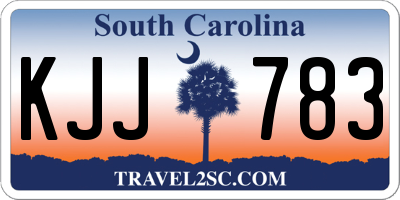 SC license plate KJJ783