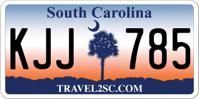 SC license plate KJJ785