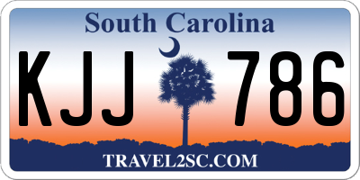 SC license plate KJJ786