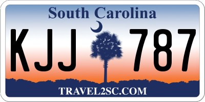 SC license plate KJJ787