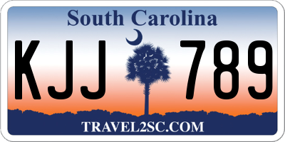 SC license plate KJJ789