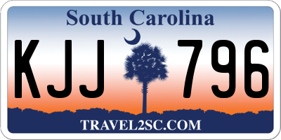 SC license plate KJJ796