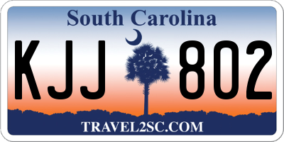 SC license plate KJJ802