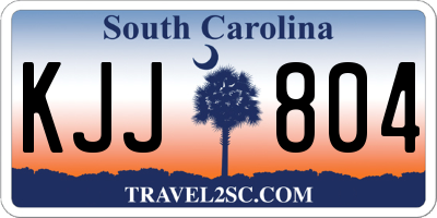 SC license plate KJJ804