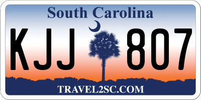 SC license plate KJJ807