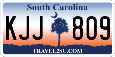 SC license plate KJJ809