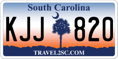 SC license plate KJJ820