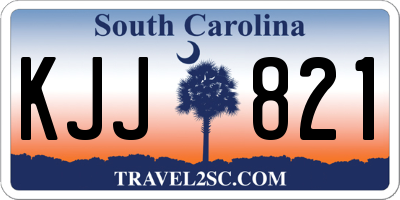 SC license plate KJJ821
