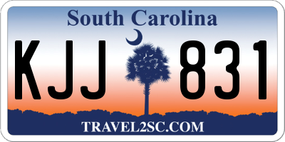 SC license plate KJJ831